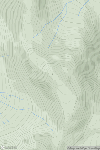 Thumbnail image for Stob Garbh [Loch Lomond to Strathyre] showing contour plot for surrounding peak